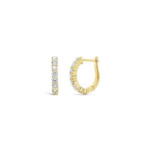 9k Yellow Gold Laboratory Grown Diamond Hoops