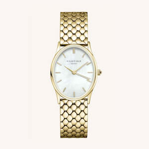 Watches For Her: Oval Pearl Gold