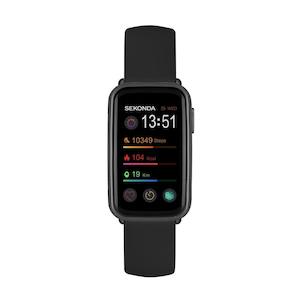 Sekonda Track Smart Watch | Black Case & Silicone Strap | 30171