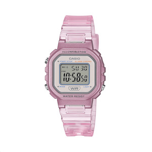 Casio Small Transparent Pink Digital Watch - LA20WHS-4A