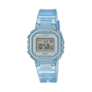 Casio Small Transparent Blue Digital Watch - LA20WHS-2A