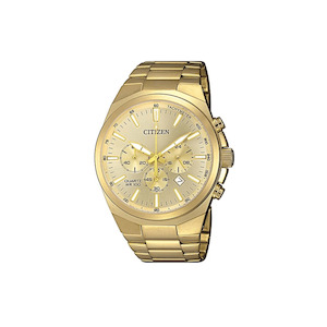 Citizen - AN8172-53P Mens Quartz Chronograph Gold Plated Watch