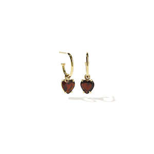 Meadowlark: Heart Jewel Signature Hoops