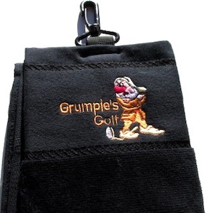 T20 – Grumpies Golf – Golf Towel Black