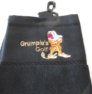 T22 – Grumpies Golf – Golf Towel Black