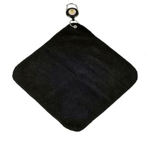 Club & Ball Towel Black