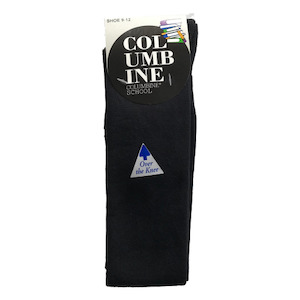 Columbine Black Over the Knee Socks 3pack