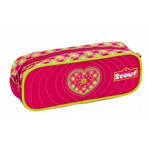 Clothing: Scout Pencil Case - Pink Heart