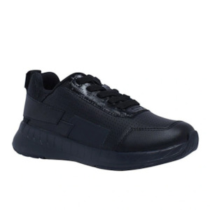 Clarks Hero Black School Shoes