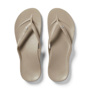 Clothing: Archies Taupe Crystal Jandals