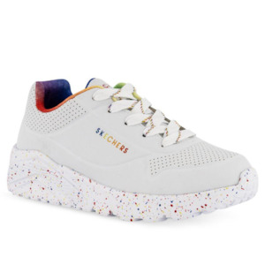 Skechers Uno Lite - Rainbow Speck White/Multi