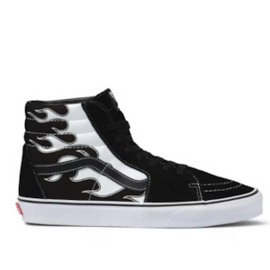 Vans Sk8-Hi (Flame) Black / White