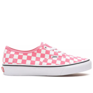 Clothing: Vans Authentic Checkerboard: Pink Lemonade / True White