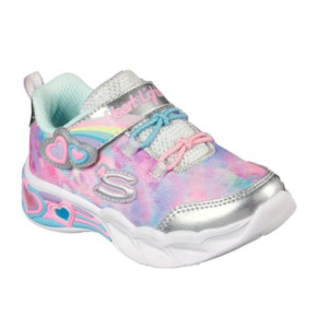 Skechers Sweetheart Lights - Lovely Dreams Silver/Aqua