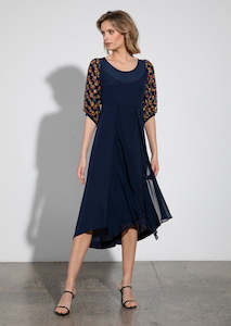 Leticia Dress - Navy