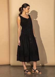 Clothing manufacturing - womens and girls: Cornelia Dress - Black