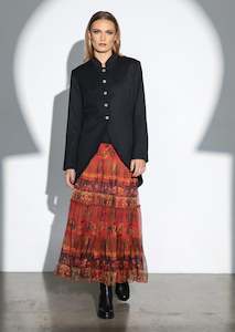 Clothing manufacturing - womens and girls: Tamsna Skirt - Silk