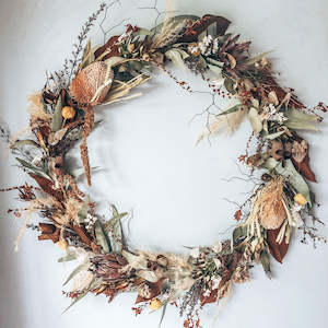 Full Bloom Dried Flower Wreath