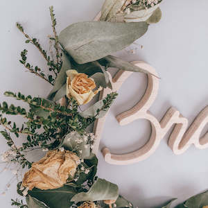 Dried Wedding Bouquet Wreath