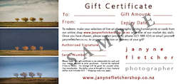 Creative art: Janyne Fletcher Photographer Gift Card