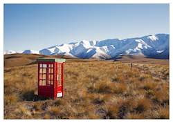 Unframed Print - Hawkdun Phone Box