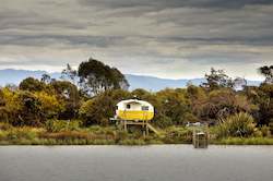 Creative art: Unframed Photographic Print - White Bait Stand Turnbull River