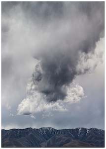 Creative art: Framed Print - Cloud Over The Ida Range