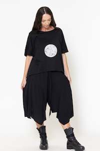 Soho Tee (Black) Moon Print