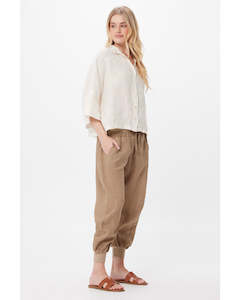 Ultimate Linen Joggers Camel