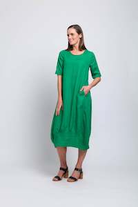 Maxi Dress Cocoon in Green