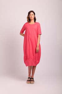 Maxi Dress Cocoon in Coral