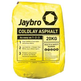 Workplace health and safety: Coldlay Asphalt 20kg Bag Jaybro