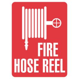 Workplace health and safety: Fire Sign - Fire Hose Reel 600 x 450mm Poly Jaybro New Zealand