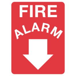 Fire Sign - Fire Alarm 600 x 450 mm Poly Jaybro New Zealand