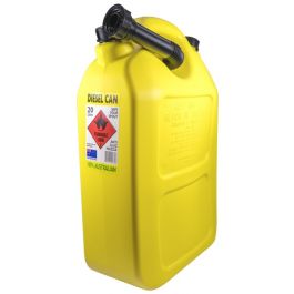 Workplace health and safety: Fuel Container - 20L Poly Yellow Jaybro