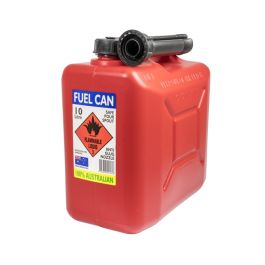 Workplace health and safety: Fuel Container - 10L Poly Red Jaybro