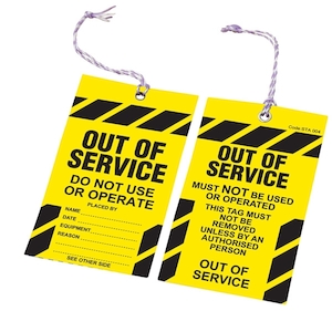 Safety Tag - Safety Tag Caution 100/Pack Jaybro