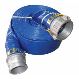 Blue PVC Layflat hose kit with Camlock fittings Jaybro