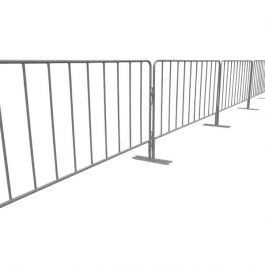 Crowd Control Barriers - Interlocking Galvanised Steel Jaybro New Zealand