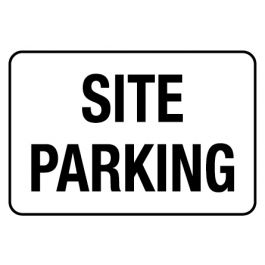 Workplace health and safety: Sign - Site Parking 600 x 450mm Poly Jaybro