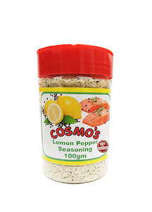 Cosmo's Lemon Pepper Seasoning Retail Shaker 100gm