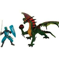 Bitz Medieval Knight vs. Emerald Dragon