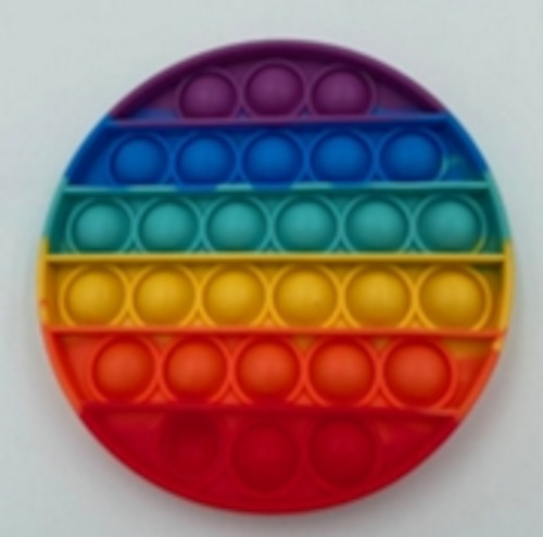 Rainbow Circle Push Bubble Sensory Educational Toy