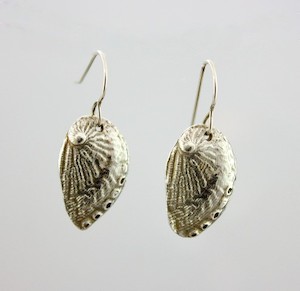 Pure Silver Paua Shell Earrings