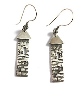 Pure Silver Tower Earrings