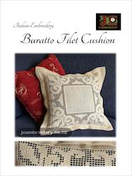 Craft material and supply: Buratto Filet Cushion