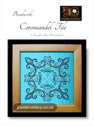 Craft material and supply: Coromandel Beaded Tile Kit