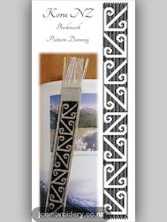 Craft material and supply: Koru NZ Bookmark â Pattern Darning Kit