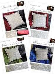 Craft material and supply: Buy all FOUR Ukrainian Cushion booklets for the price of THREE!