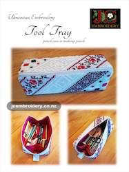 Craft material and supply: Tool Tray - Ukrainian Embroidery